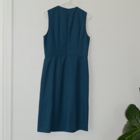 Pendleton 100% Virgin Wool Dress Faux Wrap Style Sleeveless Size 8 - Picture 12 of 12